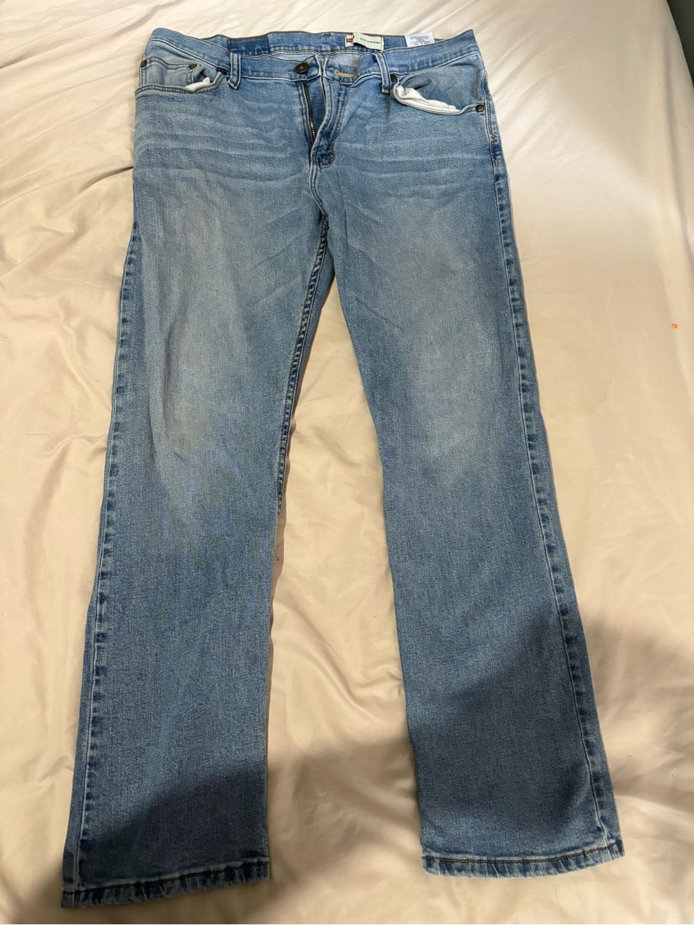 Wrangler Light Blue Denim Jeans with Red Logo Tag